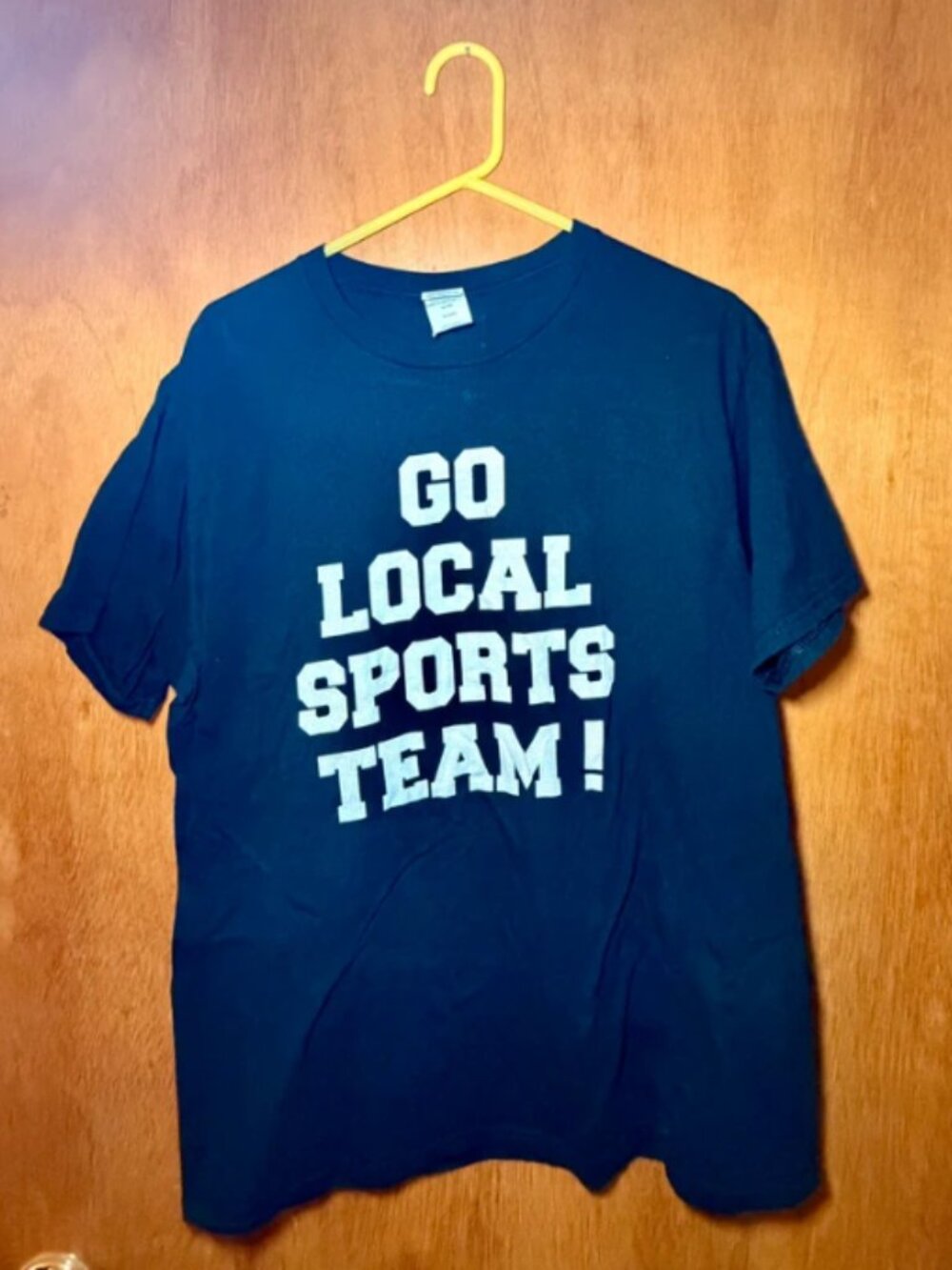 Funny Sports Graphic Tee Size Large Go Local Sports Team!